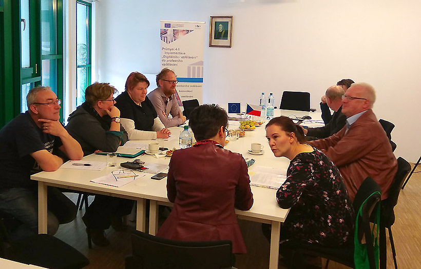 Das regelmäßige Arbeitstreffen der Projektpartner fand diesmal in der ISSTE Sokolov statt. Foto: DPFA